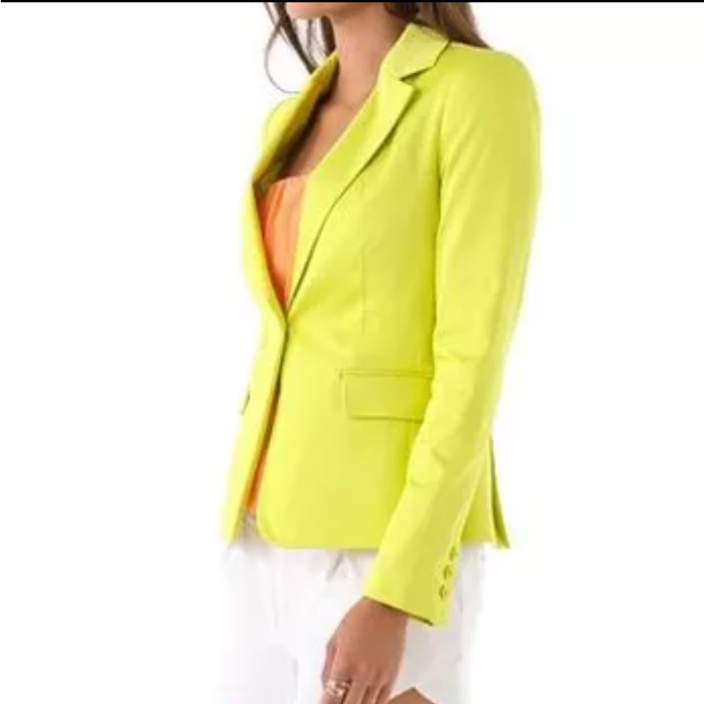 Alice + Olivia Yellow Elyse Blazer Women’s Size S - Picture 5 of 10